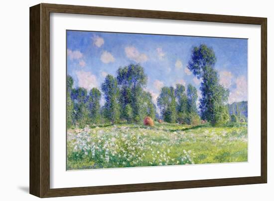 Effect of Spring, Giverny, 1890-Claude Monet-Framed Giclee Print