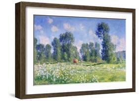 Effect of Spring, Giverny, 1890-Claude Monet-Framed Giclee Print