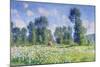 Effect of Spring, Giverny, 1890-Claude Monet-Mounted Giclee Print