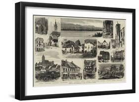 Effect of the Earthquakes at Agram, the Capital of Croatia-null-Framed Giclee Print
