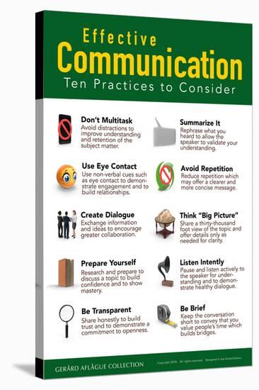 Effective Communication-Gerard Aflague Collection-Stretched Canvas