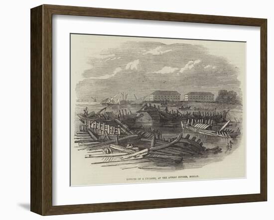 Effects of a Cyclone, at the Apollo Bunder, Bombay-null-Framed Giclee Print