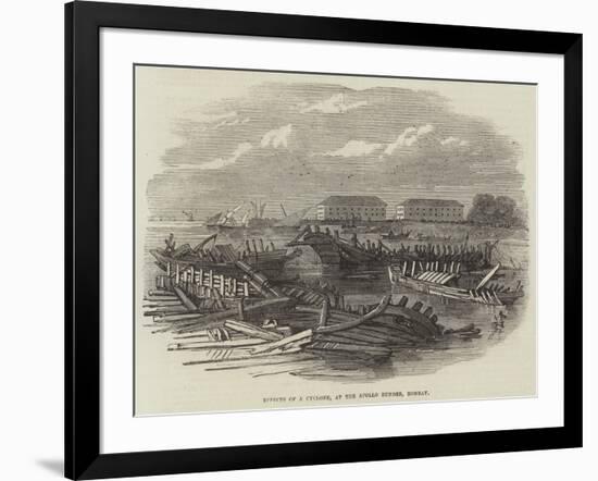 Effects of a Cyclone, at the Apollo Bunder, Bombay-null-Framed Giclee Print