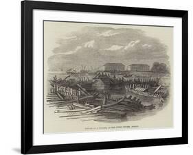 Effects of a Cyclone, at the Apollo Bunder, Bombay-null-Framed Giclee Print