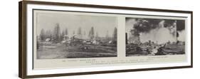 Effects of a Fire at a Texan Oil Well-null-Framed Giclee Print