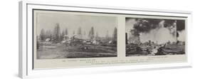 Effects of a Fire at a Texan Oil Well-null-Framed Giclee Print