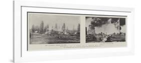 Effects of a Fire at a Texan Oil Well-null-Framed Giclee Print