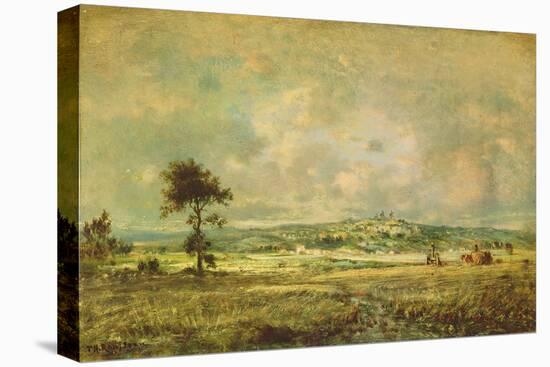 Effects of a Storm, View of the Plain of Montmartre-Théodore Rousseau-Stretched Canvas