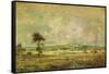 Effects of a Storm, View of the Plain of Montmartre-Théodore Rousseau-Framed Stretched Canvas