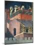 Effects of Good Government in City, Masons at Work-Ambrogio Lorenzetti-Mounted Giclee Print