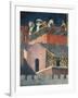 Effects of Good Government in City, Masons at Work-Ambrogio Lorenzetti-Framed Giclee Print