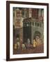 Effects of Good Government in City, Procession of Nobiliy on Streets of City-Ambrogio Lorenzetti-Framed Giclee Print