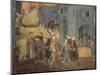 Effects of Good Government in City, Procession of Women Dancing-Ambrogio Lorenzetti-Mounted Giclee Print