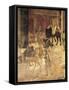 Effects of Good Government in the City, City Street-Ambrogio Lorenzetti-Framed Stretched Canvas