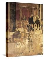 Effects of Good Government in the City, City Street-Ambrogio Lorenzetti-Stretched Canvas