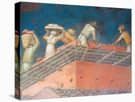 Effects of Good Government in the City-Ambrogio Lorenzetti-Stretched Canvas