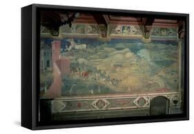 Effects of Good Government in the Countryside, 1338-40-Ambrogio Lorenzetti-Framed Stretched Canvas