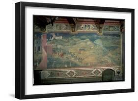 Effects of Good Government in the Countryside, 1338-40-Ambrogio Lorenzetti-Framed Giclee Print