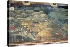 Effects of Good Government in the Countryside, 1388-40-Ambrogio Lorenzetti-Stretched Canvas