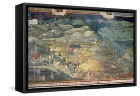 Effects of Good Government in the Countryside, 1388-40-Ambrogio Lorenzetti-Framed Stretched Canvas