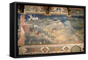 Effects of Good Government in the Countryside-Ambrogio Lorenzetti-Framed Stretched Canvas