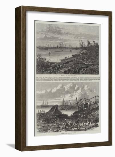 Effects of the Cyclone at Calcutta-null-Framed Giclee Print