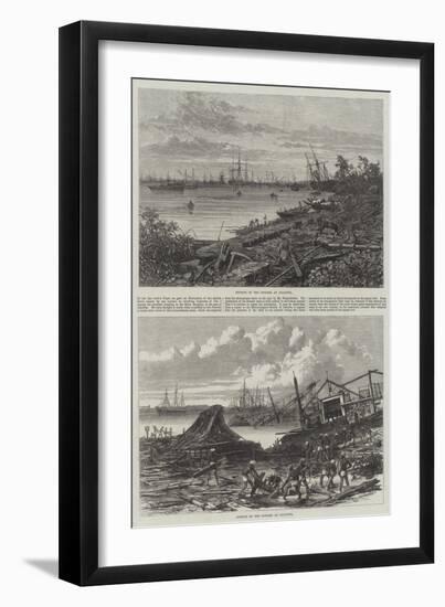 Effects of the Cyclone at Calcutta-null-Framed Giclee Print