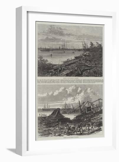 Effects of the Cyclone at Calcutta-null-Framed Giclee Print