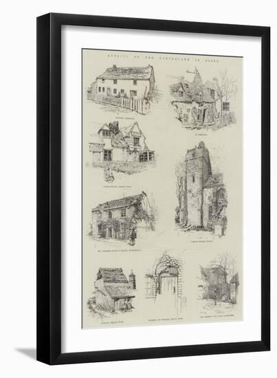 Effects of the Earthquake in Essex-Amedee Forestier-Framed Giclee Print
