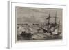 Effects of the Late Storm at Great Yarmouth-null-Framed Giclee Print