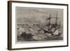 Effects of the Late Storm at Great Yarmouth-null-Framed Giclee Print