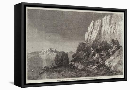 Effects of the Recent Earthquake, at Puzzuoli, Near Naples-Samuel Read-Framed Stretched Canvas