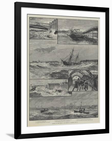 Effects of the Storm in the Mersey on Tuesday, 1 November-William Heysham Overend-Framed Giclee Print