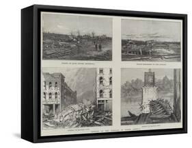 Effects of the Tornado in North America-null-Framed Stretched Canvas