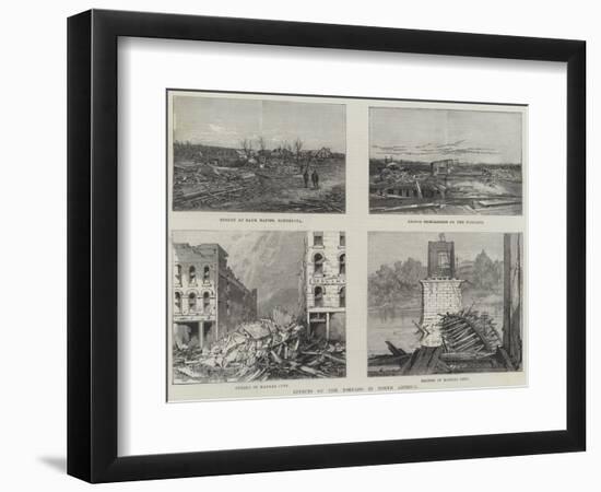 Effects of the Tornado in North America-null-Framed Premium Giclee Print