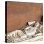 Effigy of a youth on a Roman sarcophagus, 2nd century-Unknown-Stretched Canvas