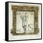 Effigy of Guy, Earl of Warwick, on the Wall of a House in Warwick Lane, City of London, C1820-Frederick Nash-Framed Stretched Canvas