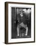 Effigy of Jeremy Bentham with His Embalmed Head, University College, London, 1956-null-Framed Giclee Print