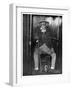 Effigy of Jeremy Bentham with His Embalmed Head, University College, London, 1956-null-Framed Giclee Print