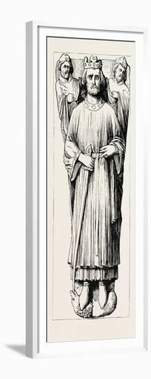 Effigy of John in Worcester Cathedral-null-Framed Giclee Print