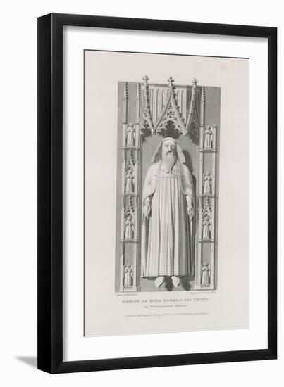 Effigy of King Edward the Third-Edward Blore-Framed Giclee Print