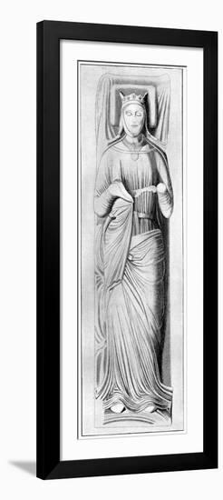 Effigy of Queen Eleanor, Consort of Henry Ii, 13th Century-null-Framed Giclee Print