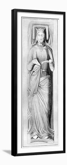 Effigy of Queen Eleanor, Consort of Henry Ii, 13th Century-null-Framed Premium Giclee Print