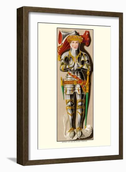 Effigy of Sir Richard Vernon-H. Shaw-Framed Art Print