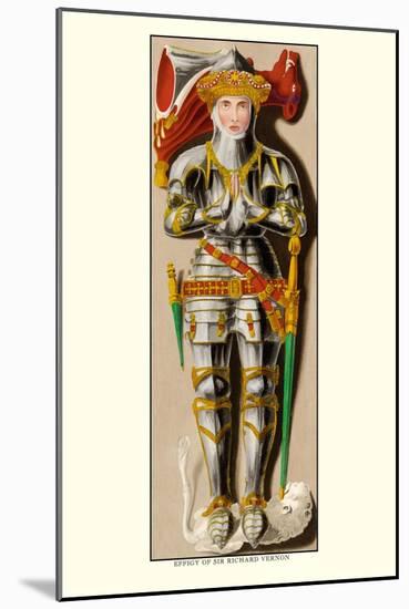 Effigy of Sir Richard Vernon-H. Shaw-Mounted Art Print