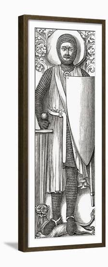 Effigy of William Marshall from His Tomb in Temple Church, London, from 'A Short History of the…-null-Framed Premium Giclee Print