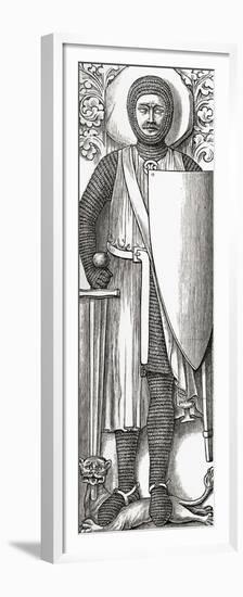 Effigy of William Marshall from His Tomb in Temple Church, London, from 'A Short History of the…-null-Framed Premium Giclee Print
