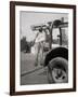 Effigy to Paul Robeson Hanging on Truck-null-Framed Photographic Print