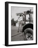 Effigy to Paul Robeson Hanging on Truck-null-Framed Photographic Print