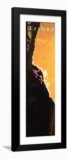 Effort: Rock Climber-null-Framed Art Print